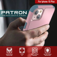 Cargar imagen en el visor de la galería, Punkcase para iPhone 15 Plus Cinco de Holla de múltiples capas [Serie Patron] [Pink-Blue]
