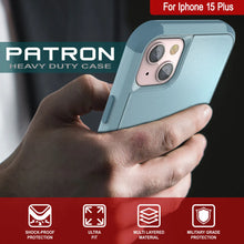 Cargar imagen en el visor de la galería, Punkcase para iPhone 15 Plus Cinco Multicapa Case de funda [Serie Patron] [menta]
