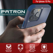 Cargar imagen en el visor de la galería, Punkcase para iPhone 15 Pro Belt Clip Multilililyer Fase de funda [Serie Patron] [Armada]
