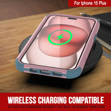 Cargar imagen en el visor de la galería, Punkcase para iPhone 15 Plus Cinco de Holla de múltiples capas [Serie Patron] [Pink-Blue]
