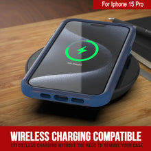 Cargar imagen en el visor de la galería, Punkcase para iPhone 15 Pro Belt Clip Multilililyer Fase de funda [Serie Patron] [Armada]

