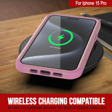 Cargar imagen en el visor de la galería, Punkcase para iPhone 15 Pro Belt Clip Multilililyer Fase de funda [Serie Patron] [Pink]
