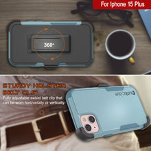 Cargar imagen en el visor de la galería, Punkcase para iPhone 15 Plus Cinco Multicapa Case de funda [Serie Patron] [menta]
