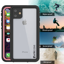 Cargar imagen en el visor de la galería, iPhone 11 Waterproof Case, Punkcase [Extreme Series] Armor Cover W/ Built In Screen Protector [Pink] (Color in image: Purple)
