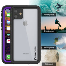 Cargar imagen en el visor de la galería, iPhone 11 Waterproof Case, Punkcase [Extreme Series] Armor Cover W/ Built In Screen Protector [Purple] (Color in image: Teal)

