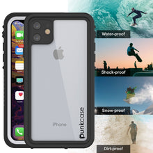 Cargar imagen en el visor de la galería, iPhone 11 Waterproof Case, Punkcase [Extreme Series] Armor Cover W/ Built In Screen Protector [White] (Color in image: Red)
