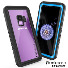 Cargar imagen en el visor de la galería, Galaxy S9 PLUS Waterproof Case, Punkcase [Extreme Series] [Slim Fit] [IP68 Certified] [Shockproof] [Snowproof] [Dirproof] Armor Cover [Light Blue] 
