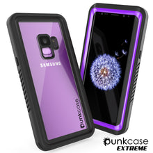 Cargar imagen en el visor de la galería, Galaxy S9 Waterproof Case, Punkcase [Extreme Series] [Slim Fit] [IP68 Certified] [Shockproof] [Snowproof] [Dirproof] Armor Cover W/ Built In Screen Protector for Samsung Galaxy S9 [Purple] 
