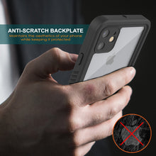 Cargar imagen en el visor de la galería, iPhone 11 Waterproof Case, Punkcase [Extreme Series] Armor Cover W/ Built In Screen Protector [Red] (Color in image: Black)
