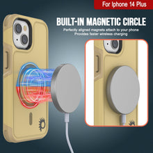 Cargar imagen en el visor de la galería, For Iphone 14 Plus Built-in MAGNETIC CIRCLE Perfectly aligned magnets attach to your phone Provides faster wireless charging (Color in image: Red)
