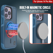 Cargar imagen en el visor de la galería, For Iphone 14 Pro Max Built-in MAGNETIC CIRCLE Perfectly aligned magnets attach to your phone Provides faster wireless charging (Color in image: Yellow)
