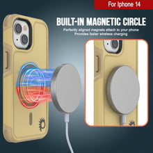 Cargar imagen en el visor de la galería, For Iphone 14 Yip Built-in MAGNETIC CIRCLE Perfectly aligned magnets attach to your phone Provides faster wireless charging (Color in image: Teal)
