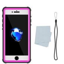 Load image into Gallery viewer, Apple iPhone 7 Waterproof Case, PUNKcase CRYSTAL Pink W/ Attached Screen Protector  | Warranty (Color in image: Light Blue)
