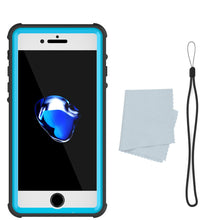 Load image into Gallery viewer, Apple iPhone 7 Waterproof Case, PUNKcase CRYSTAL Light Blue  W/ Attached Screen Protector  | Warranty (Color in image: Red)
