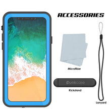 Cargar imagen en el visor de la galería, iPhone X Waterproof IP68 Case, Punkcase [Light blue] [StudStar Series] [Slim Fit] [Dirtproof] (Color in image: purple)
