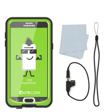Cargar imagen en el visor de la galería, Galaxy Note 5 Waterproof Case, Punkcase StudStar Light Green Shock/Dirt Proof | Lifetime Warranty (Color in image: red)
