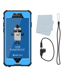 Cargar imagen en el visor de la galería, iPhone 6s/6 Waterproof Case, PunkCase StudStar Light Blue w/ Attached Screen Protector | Warranty (Color in image: purple)
