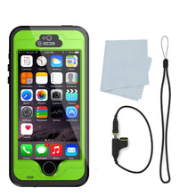 Cargar imagen en el visor de la galería, iPhone 5S/5 Waterproof Case, PunkCase StudStar Light Green Case Water/ShockProof | Lifetime Warranty (Color in image: purple)
