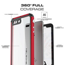 Cargar imagen en el visor de la galería, iPhone 8+ Plus Waterproof Case, Ghostek® Atomic 3.0 Red Series | Underwater | Touch-ID (Color in image: Silver)
