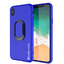 Cargar imagen en el visor de la galería, iPhone XR Case, Punkcase Magnetix Protective TPU Cover W/ Kickstand, Tempered Glass Screen Protector [Blue] (Color in image: blue)

