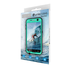Load image into Gallery viewer, Galaxy S6 Waterproof Case PunkCase StudStar Teal Thin 6.6ft Underwater IP68 Shock/Dirt/Snow Proof (Color in image: light green)
