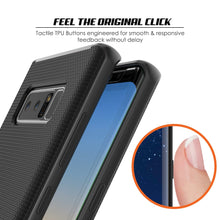 Cargar imagen en el visor de la galería, Galaxy Note 8 Case, PunkCase [Stealth Series] Hybrid 3-Piece Shockproof Dual Layer Cover [Non-Slip] [Soft TPU + PC Bumper] with PUNKSHIELD Screen Protector for Samsung Note 8 [Black] (Color in image: Silver)
