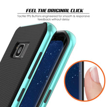 Load image into Gallery viewer, Galaxy S8 PLUS Case, PunkCase [Stealth Series] Hybrid 3-Piece Shockproof Dual Layer Cover [Non-Slip] [Soft TPU + PC Bumper] with PUNKSHIELD Screen Protector for Samsung S8+ [Teal] (Color in image: Silver)
