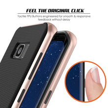 Load image into Gallery viewer, Galaxy S8 PLUS Case, PunkCase [Stealth Series] Hybrid 3-Piece Shockproof Dual Layer Cover [Non-Slip] [Soft TPU + PC Bumper] with PUNKSHIELD Screen Protector for Samsung S8+ [Rose Gold] (Color in image: Silver)
