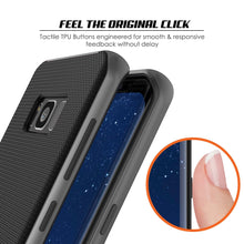 Load image into Gallery viewer, Galaxy S8 PLUS Case, PunkCase [Stealth Series] Hybrid 3-Piece Shockproof Dual Layer Cover [Non-Slip] [Soft TPU + PC Bumper] with PUNKSHIELD Screen Protector for Samsung S8+ [Grey] (Color in image: Red)
