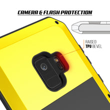 Cargar imagen en el visor de la galería, Galaxy S9 Metal Case, Heavy Duty Military Grade Rugged Armor Cover [shock proof] Hybrid Full Body Hard Aluminum &amp; TPU Design [non slip] W/ Prime Drop Protection for Samsung Galaxy S9 [Neon] (Color in image: Silver)
