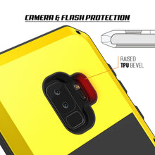 Cargar imagen en el visor de la galería, Galaxy S9 Plus Metal Case, Heavy Duty Military Grade Rugged Armor Cover [shock proof] Hybrid Full Body Hard Aluminum &amp; TPU Design [non slip] W/ Prime Drop Protection for Samsung Galaxy S9 Plus [Neon] (Color in image: Gold)
