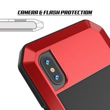 Cargar imagen en el visor de la galería, iPhone X Metal Case, Heavy Duty Military Grade Rugged Armor Cover [shock proof] Hybrid Full Body Hard Aluminum &amp; TPU Design (Color in image: Gold)
