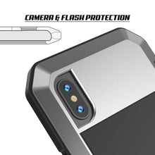 Cargar imagen en el visor de la galería, iPhone X Metal Case, Heavy Duty Military Grade Rugged Armor Cover [shock proof] Hybrid Full Body Hard Aluminum &amp; TPU Design (Color in image: Gold)
