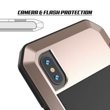 Cargar imagen en el visor de la galería, iPhone X Metal Case, Heavy Duty Military Grade Rugged Black Armor Cover [shock proof] Hybrid Full Body Hard Aluminum &amp; TPU Design (Color in image: Neon)
