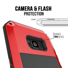 Cargar imagen en el visor de la galería, Galaxy Note 8  Case, PUNKcase Metallic Red Shockproof  Slim Metal Armor Case (Color in image: black)
