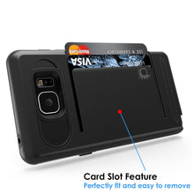 Cargar imagen en el visor de la galería, Galaxy Note 5 Case PunkCase CLUTCH Black Series Slim Armor Soft Cover Case w/ Tempered Glass (Color in image: Pink)
