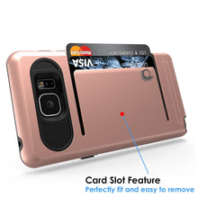Cargar imagen en el visor de la galería, Galaxy Note 5 Case PunkCase CLUTCH Rose Gold Series Slim Armor Soft Cover Case w/ Tempered Glass (Color in image: Grey)
