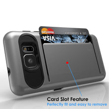 Load image into Gallery viewer, Galaxy S7 EDGE Case PunkCase CLUTCH Grey Series Slim Armor Soft Cover Case w/ Screen Protector (Color in image: Silver)
