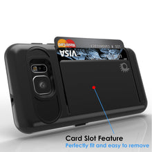 Load image into Gallery viewer, Galaxy S7 EDGE Case PunkCase CLUTCH Black Series Slim Armor Soft Cover Case w/ Screen Protector (Color in image: Grey)
