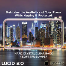 Load image into Gallery viewer, iPhone 7 Case Punkcase® LUCID 2.0 Crystal Pink Series w/ PUNK SHIELD Screen Protector | Ultra Fit (Color in image: light blue)
