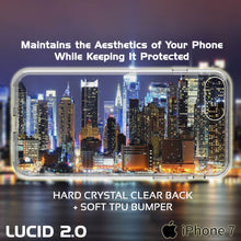 Cargar imagen en el visor de la galería, iPhone 7+ Plus Case Punkcase® LUCID 2.0 Clear Series Series w/ SHIELD Screen Protector | Ultra Fit (Color in image: teal)

