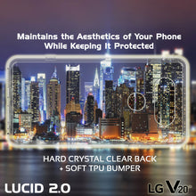 Cargar imagen en el visor de la galería, LG v20 Case Punkcase® LUCID 2.0 Clear Series w/ PUNK SHIELD Glass Screen Protector | Ultra Fit (Color in image: light blue)

