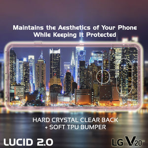 LG v20 Case Punkcase® LUCID 2.0 Crystal Pink Series w/ PUNK SHIELD Glass Screen Protector | Ultra Fit (Color in image: pink)