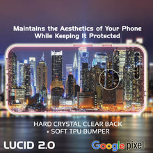 Load image into Gallery viewer, Google Pixel Case Punkcase® LUCID 2.0 Crystal Pink Series w/ PUNK SHIELD Glass Screen Protector | Ultra Fit (Color in image: light blue)
