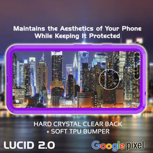 Load image into Gallery viewer, Google Pixel Case Punkcase® LUCID 2.0 Purple Series w/ PUNK SHIELD Glass Screen Protector | Ultra Fit (Color in image: teal)
