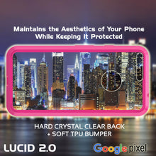 Load image into Gallery viewer, Google Pixel XL Case Punkcase® LUCID 2.0 Pink Series w/ PUNK SHIELD Glass Screen Protector | Ultra Fit (Color in image: crystal black)
