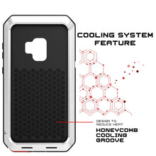 Cargar imagen en el visor de la galería, Galaxy S9 Metal Case, Heavy Duty Military Grade Rugged Armor Cover [shock proof] Hybrid Full Body Hard Aluminum &amp; TPU Design [non slip] W/ Prime Drop Protection for Samsung Galaxy S9 [White] (Color in image: Gold)
