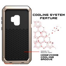 Cargar imagen en el visor de la galería, Galaxy S9 Plus Metal Case, Heavy Duty Military Grade Rugged Armor Cover [shock proof] Hybrid Full Body Hard Aluminum &amp; TPU Design [non slip] W/ Prime Drop Protection for Samsung Galaxy S9 Plus [Gold] (Color in image: White)
