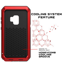 Cargar imagen en el visor de la galería, Galaxy S9 Metal Case, Heavy Duty Military Grade Rugged Armor Cover [shock proof] Hybrid Full Body Hard Aluminum &amp; TPU Design [non slip] W/ Prime Drop Protection for Samsung Galaxy S9 [Red] (Color in image: Neon)
