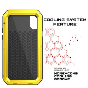 iPhone X Metal Case, Heavy Duty Military Grade Rugged Armor Cover [shock proof] Hybrid Full Body Hard Aluminum & TPU Design (Color in image: Silver)